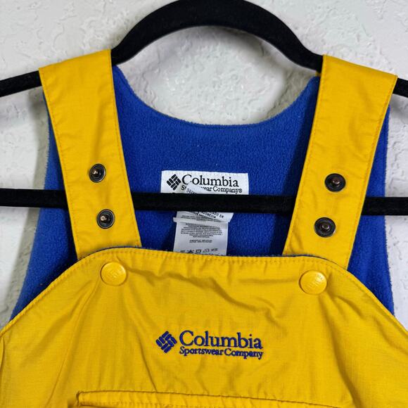 COLUMBIA Bib Snow Pants 3T Vintage Adventure Ride II Tactonite Adjustable 90's - Picture 3 of 10